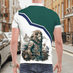 Scottish Lammie Clan Badge Tartan Warrior Lion Polo Shirt - Tartan Plaid Polo Shirt Scottish Plaid Tartan Plaid - ScotsTee - scotstee.com