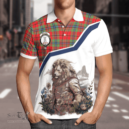 Scottish Maclean Clan Badge Tartan Warrior Lion Polo Shirt - Tartan Plaid Polo Shirt Scottish Plaid Tartan Plaid - ScotsTee - scotstee.com