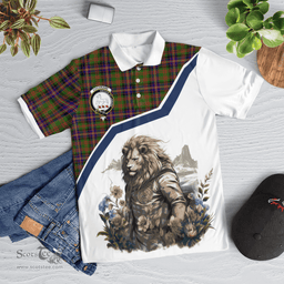 Scottish Cochrane Clan Badge Tartan Warrior Lion Polo Shirt - Tartan Plaid Polo Shirt Scottish Plaid Tartan Plaid - ScotsTee - scotstee.com