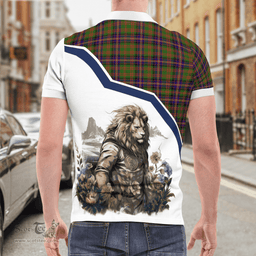 Scottish Cochrane Clan Badge Tartan Warrior Lion Polo Shirt - Tartan Plaid Polo Shirt Scottish Plaid Tartan Plaid - ScotsTee - scotstee.com