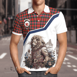 Scottish Macduff Clan Badge Tartan Warrior Lion Polo Shirt - Tartan Plaid Polo Shirt Scottish Plaid Tartan Plaid - ScotsTee - scotstee.com
