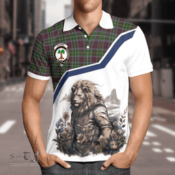Scottish Crosbie Clan Badge Tartan Warrior Lion Polo Shirt - Tartan Plaid Polo Shirt Scottish Plaid Tartan Plaid - ScotsTee - scotstee.com