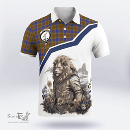 Scottish Balfour Clan Badge Tartan Warrior Lion Polo Shirt - Tartan Plaid Polo Shirt Scottish Plaid Tartan Plaid - ScotsTee - scotstee.com