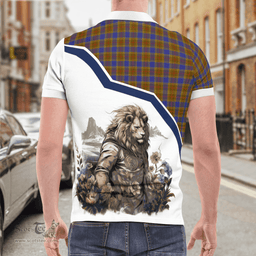 Scottish Balfour Clan Badge Tartan Warrior Lion Polo Shirt - Tartan Plaid Polo Shirt Scottish Plaid Tartan Plaid - ScotsTee - scotstee.com