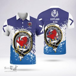 Scottish Stewart Clan Crest Scotland Polo Shirt - Tartan Plaid Polo Shirt Scottish Plaid Tartan Plaid - ScotsTee - scotstee.com
