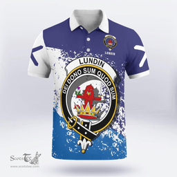 Scottish Lundin Clan Crest Scotland Polo Shirt - Tartan Plaid Polo Shirt Scottish Plaid Tartan Plaid - ScotsTee - scotstee.com