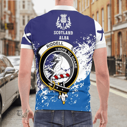 Scottish Riddell Clan Crest Scotland Polo Shirt - Tartan Plaid Polo Shirt Scottish Plaid Tartan Plaid - ScotsTee - scotstee.com
