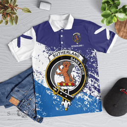 Scottish Sutherland I Clan Crest Scotland Polo Shirt - Tartan Plaid Polo Shirt Scottish Plaid Tartan Plaid - ScotsTee - scotstee.com
