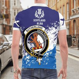 Scottish Sutherland I Clan Crest Scotland Polo Shirt - Tartan Plaid Polo Shirt Scottish Plaid Tartan Plaid - ScotsTee - scotstee.com