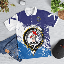 Scottish Tailyour Clan Crest Scotland Polo Shirt - Tartan Plaid Polo Shirt Scottish Plaid Tartan Plaid - ScotsTee - scotstee.com