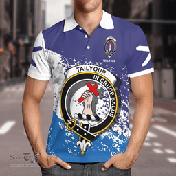 Scottish Tailyour Clan Crest Scotland Polo Shirt - Tartan Plaid Polo Shirt Scottish Plaid Tartan Plaid - ScotsTee - scotstee.com