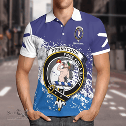 Scottish Pennycook Clan Crest Scotland Polo Shirt - Tartan Plaid Polo Shirt Scottish Plaid Tartan Plaid - ScotsTee - scotstee.com