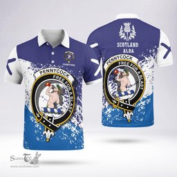 Scottish Pennycook Clan Crest Scotland Polo Shirt - Tartan Plaid Polo Shirt Scottish Plaid Tartan Plaid - ScotsTee - scotstee.com