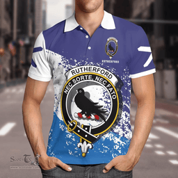 Scottish Rutherford Clan Crest Scotland Polo Shirt - Tartan Plaid Polo Shirt Scottish Plaid Tartan Plaid - ScotsTee - scotstee.com