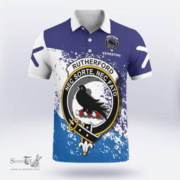 Scottish Rutherford Clan Crest Scotland Polo Shirt - Tartan Plaid Polo Shirt Scottish Plaid Tartan Plaid - ScotsTee - scotstee.com