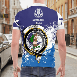 Scottish Watson Clan Crest Scotland Polo Shirt - Tartan Plaid Polo Shirt Scottish Plaid Tartan Plaid - ScotsTee - scotstee.com