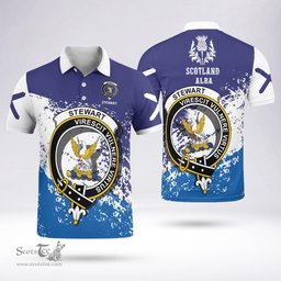 Scottish Stewart Of Appin Clan Crest Scotland Polo Shirt - Tartan Plaid Polo Shirt Scottish Plaid Tartan Plaid - ScotsTee - scotstee.com