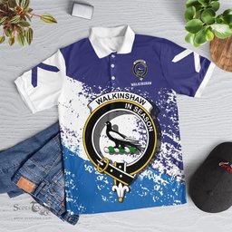 Scottish Walkinshaw Clan Crest Scotland Polo Shirt - Tartan Plaid Polo Shirt Scottish Plaid Tartan Plaid - ScotsTee - scotstee.com
