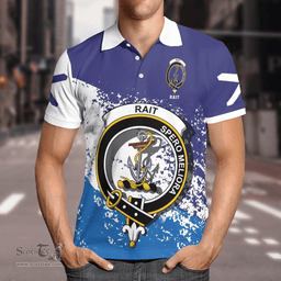 Scottish Rait Clan Crest Scotland Polo Shirt - Tartan Plaid Polo Shirt Scottish Plaid Tartan Plaid - ScotsTee - scotstee.com