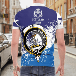 Scottish Rait Clan Crest Scotland Polo Shirt - Tartan Plaid Polo Shirt Scottish Plaid Tartan Plaid - ScotsTee - scotstee.com