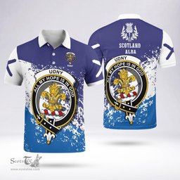 Scottish Udny Clan Crest Scotland Polo Shirt - Tartan Plaid Polo Shirt Scottish Plaid Tartan Plaid - ScotsTee - scotstee.com