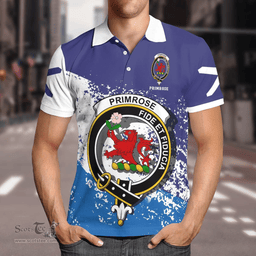 Scottish Primrose Clan Crest Scotland Polo Shirt - Tartan Plaid Polo Shirt Scottish Plaid Tartan Plaid - ScotsTee - scotstee.com