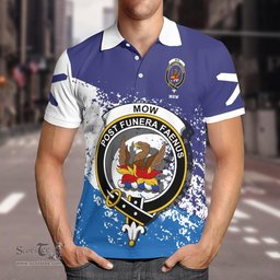 Scottish Mow Clan Crest Scotland Polo Shirt - Tartan Plaid Polo Shirt Scottish Plaid Tartan Plaid - ScotsTee - scotstee.com