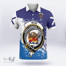 Scottish Mow Clan Crest Scotland Polo Shirt - Tartan Plaid Polo Shirt Scottish Plaid Tartan Plaid - ScotsTee - scotstee.com