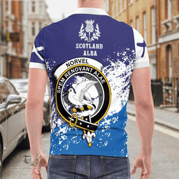 Scottish Norvel Clan Crest Scotland Polo Shirt - Tartan Plaid Polo Shirt Scottish Plaid Tartan Plaid - ScotsTee - scotstee.com