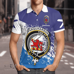 Scottish Farquharson Clan Crest Scotland Polo Shirt - Tartan Plaid Polo Shirt Scottish Plaid Tartan Plaid - ScotsTee - scotstee.com