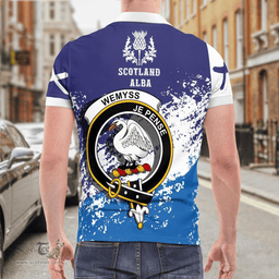 Scottish Wemyss Clan Crest Scotland Polo Shirt - Tartan Plaid Polo Shirt Scottish Plaid Tartan Plaid - ScotsTee - scotstee.com