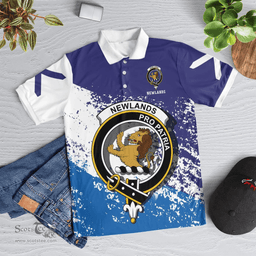 Scottish Newlands Clan Crest Scotland Polo Shirt - Tartan Plaid Polo Shirt Scottish Plaid Tartan Plaid - ScotsTee - scotstee.com