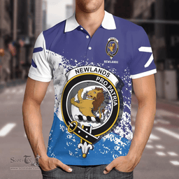 Scottish Newlands Clan Crest Scotland Polo Shirt - Tartan Plaid Polo Shirt Scottish Plaid Tartan Plaid - ScotsTee - scotstee.com