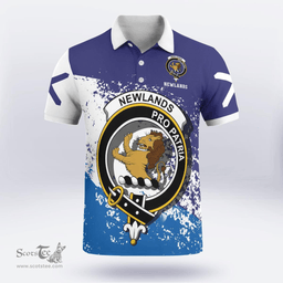 Scottish Newlands Clan Crest Scotland Polo Shirt - Tartan Plaid Polo Shirt Scottish Plaid Tartan Plaid - ScotsTee - scotstee.com