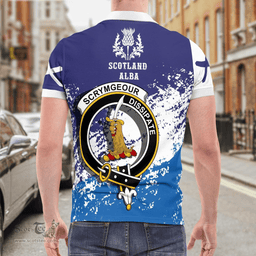 Scottish Scrymgeour Clan Crest Scotland Polo Shirt - Tartan Plaid Polo Shirt Scottish Plaid Tartan Plaid - ScotsTee - scotstee.com
