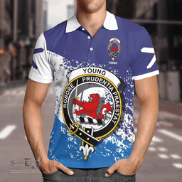 Scottish Young Clan Crest Scotland Polo Shirt - Tartan Plaid Polo Shirt Scottish Plaid Tartan Plaid - ScotsTee - scotstee.com