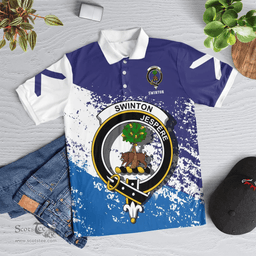Scottish Swinton Clan Crest Scotland Polo Shirt - Tartan Plaid Polo Shirt Scottish Plaid Tartan Plaid - ScotsTee - scotstee.com