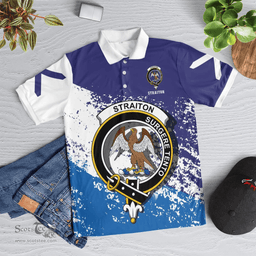 Scottish Straiton Clan Crest Scotland Polo Shirt - Tartan Plaid Polo Shirt Scottish Plaid Tartan Plaid - ScotsTee - scotstee.com
