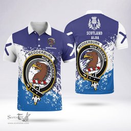 Scottish Wedderburn Clan Crest Scotland Polo Shirt - Tartan Plaid Polo Shirt Scottish Plaid Tartan Plaid - ScotsTee - scotstee.com
