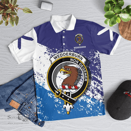 Scottish Wedderburn Clan Crest Scotland Polo Shirt - Tartan Plaid Polo Shirt Scottish Plaid Tartan Plaid - ScotsTee - scotstee.com