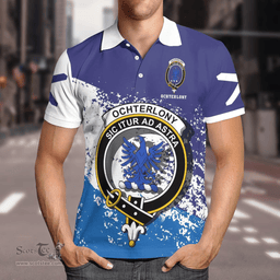 Scottish Ochterlony Clan Crest Scotland Polo Shirt - Tartan Plaid Polo Shirt Scottish Plaid Tartan Plaid - ScotsTee - scotstee.com