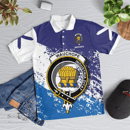 Scottish Wauchope Clan Crest Scotland Polo Shirt - Tartan Plaid Polo Shirt Scottish Plaid Tartan Plaid - ScotsTee - scotstee.com