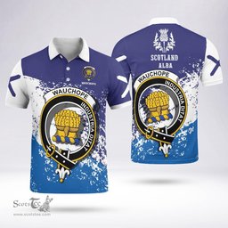 Scottish Wauchope Clan Crest Scotland Polo Shirt - Tartan Plaid Polo Shirt Scottish Plaid Tartan Plaid - ScotsTee - scotstee.com