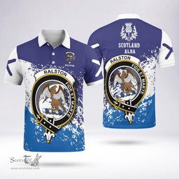 Scottish Ralston Clan Crest Scotland Polo Shirt - Tartan Plaid Polo Shirt Scottish Plaid Tartan Plaid - ScotsTee - scotstee.com