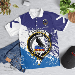 Scottish Macdonell Of Glengarry Clan Crest Scotland Polo Shirt - Tartan Plaid Polo Shirt Scottish Plaid Tartan Plaid - ScotsTee - scotstee.com