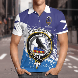 Scottish Macdonell Of Glengarry Clan Crest Scotland Polo Shirt - Tartan Plaid Polo Shirt Scottish Plaid Tartan Plaid - ScotsTee - scotstee.com