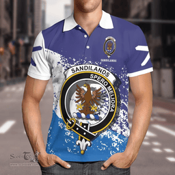 Scottish Sandilands Clan Crest Scotland Polo Shirt - Tartan Plaid Polo Shirt Scottish Plaid Tartan Plaid - ScotsTee - scotstee.com