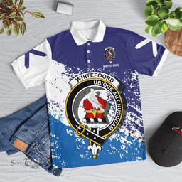 Scottish Whitefoord Clan Crest Scotland Polo Shirt - Tartan Plaid Polo Shirt Scottish Plaid Tartan Plaid - ScotsTee - scotstee.com