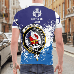 Scottish Whitefoord Clan Crest Scotland Polo Shirt - Tartan Plaid Polo Shirt Scottish Plaid Tartan Plaid - ScotsTee - scotstee.com