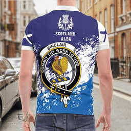 Scottish Sinclair Clan Crest Scotland Polo Shirt - Tartan Plaid Polo Shirt Scottish Plaid Tartan Plaid - ScotsTee - scotstee.com